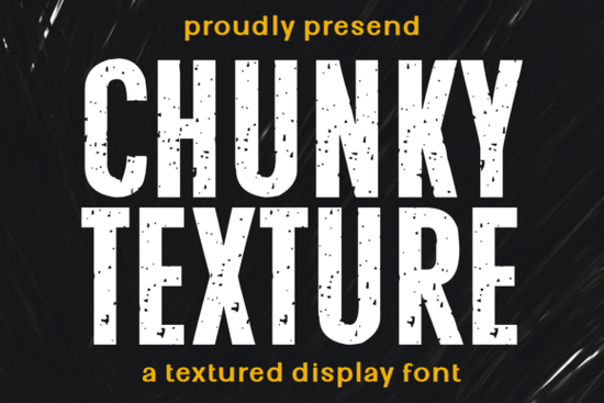 Chunky Texture Font
